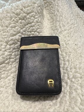 Vintage 80’s 90’s aigner leather cigarette case tobacco collector
